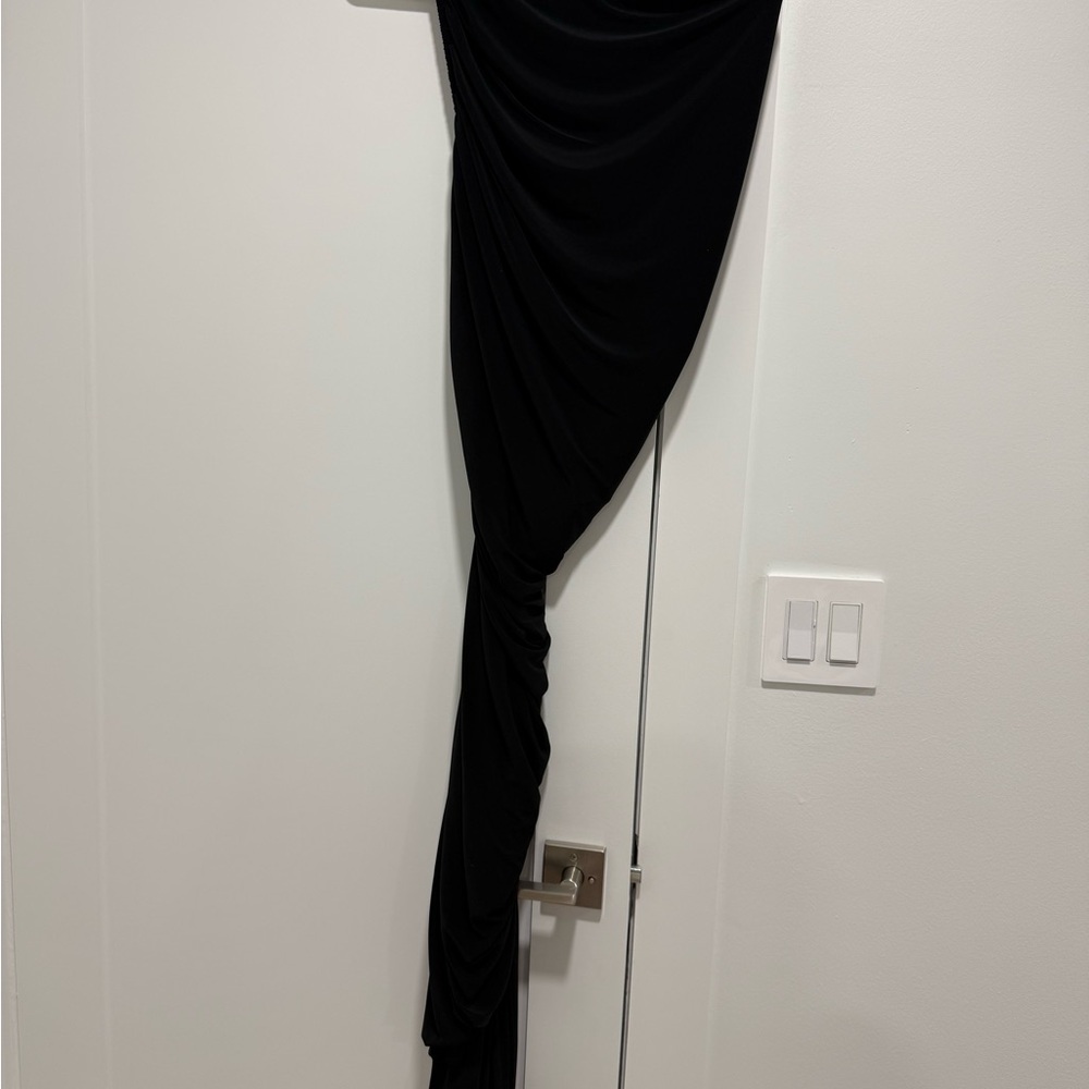 Norma Kamali Black Diana Gown Dress